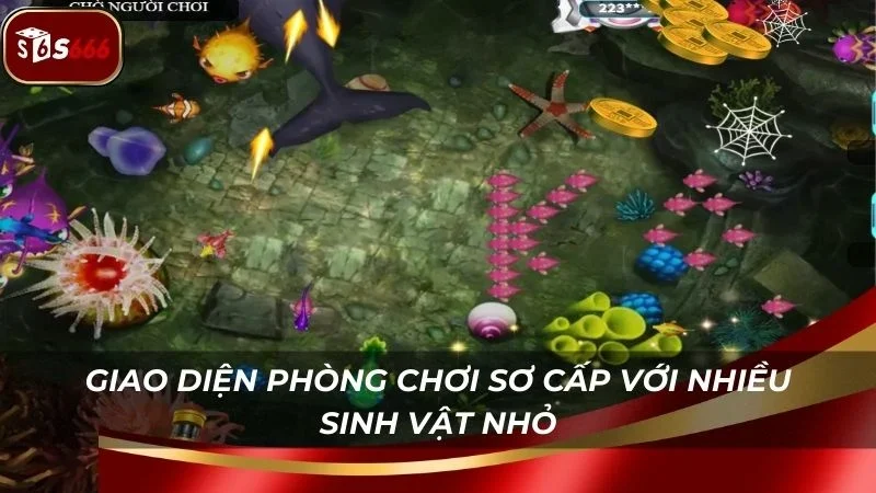 Giao diện phòng chơi sơ cấp trong Ngư dân KA